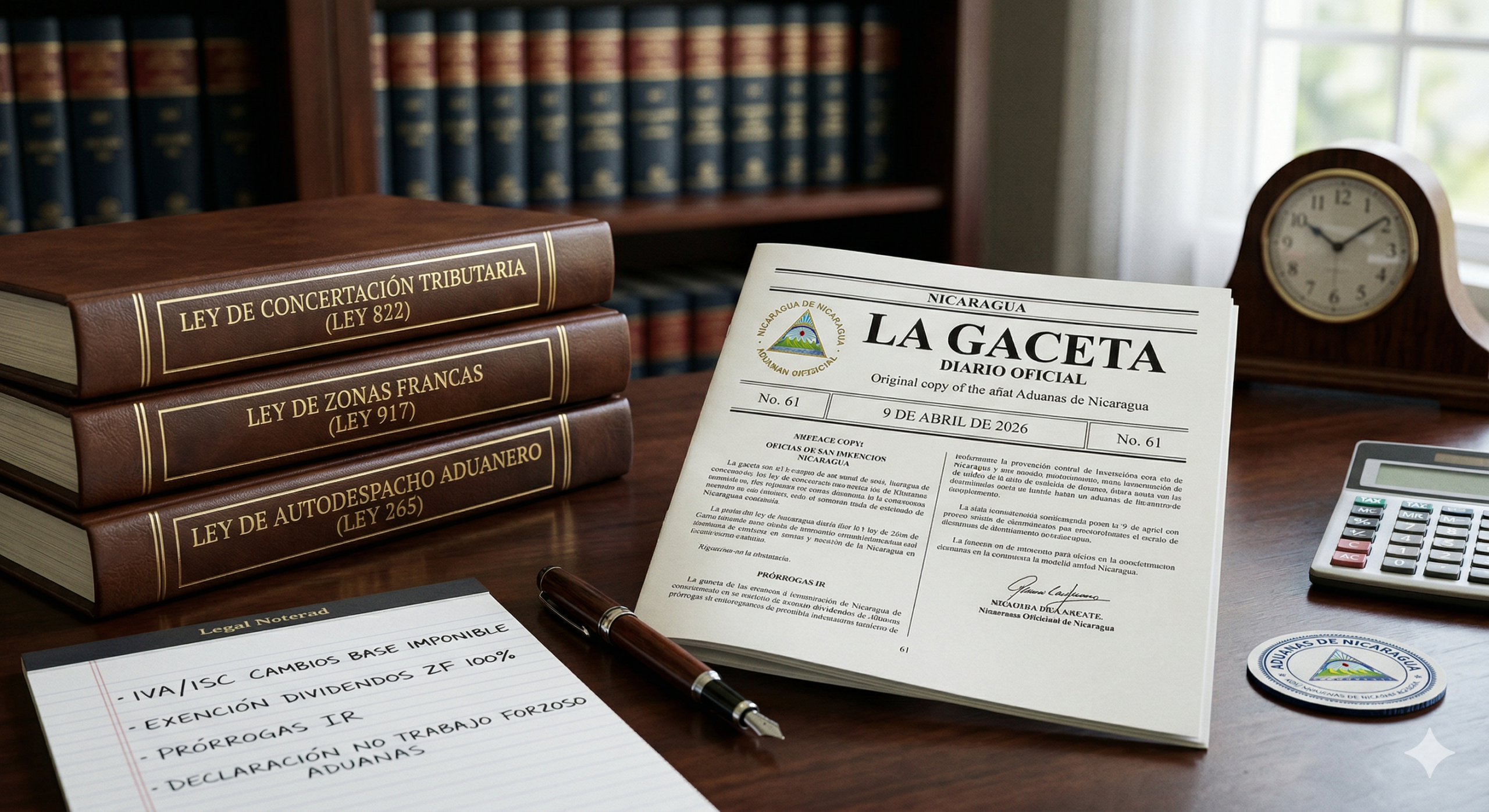 Reformas fiscales en Nicaragua 2026: cambios en IVA, ISC, zonas francas y aduanas